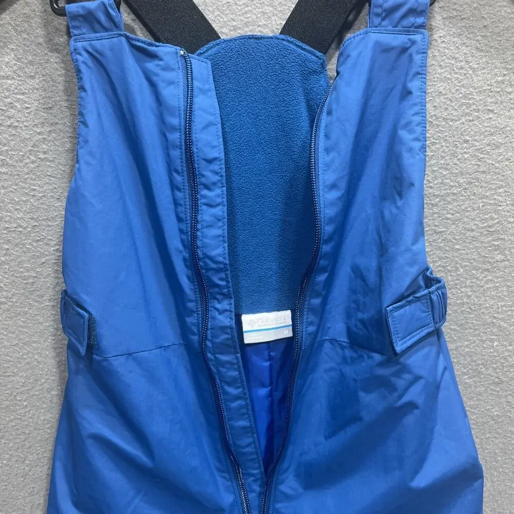 Columbia Kids Snowslope Snow Bib Size M (10-12) Blue - Excellent condition!